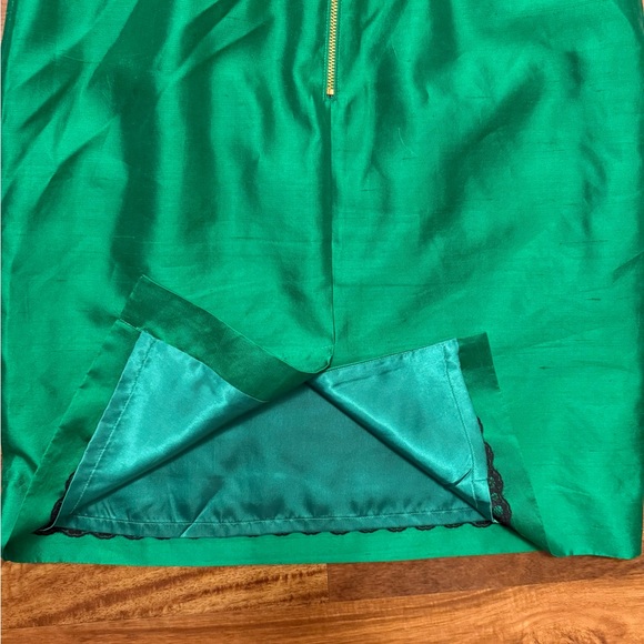 Kate Spade Darcie Strapless Silk Green Cocktail Dress Size 8 - Picture 8 of 9